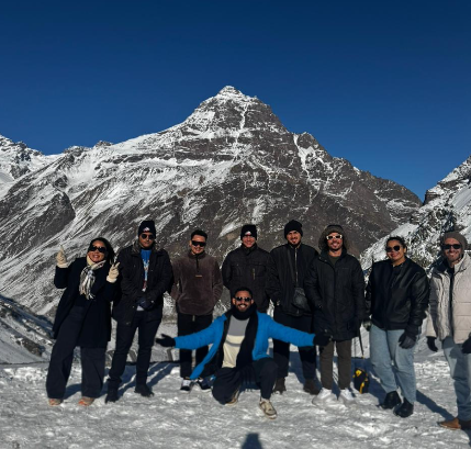 Grupo ViagemSLZ na neve do Chile